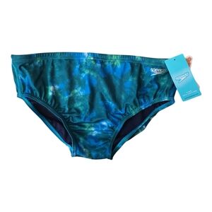 Speedo Blue and Green Swim Briefs